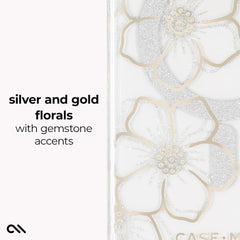 Case-Mate Floral Gem Magnet Case Samsung S26 Plus - Clear