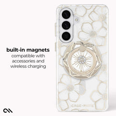 Case-Mate Floral Gem Magnet Case Samsung S26 Plus - Clear