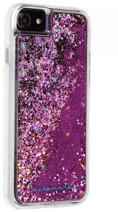 CaseMate Waterfall Glitter Case for iPhone 8 / 7 / 6 / SE2020 / SE2022 - Magenta