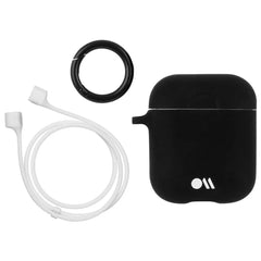 Case-Mate AirPods Case with Ring Clip & Neckstrap for AirPods 1st & 2nd Gen - Black