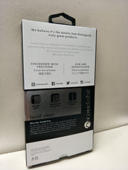 Caudabe Lucid Clear Slim Case For iPhone X/Xs - Gold Metallic Stripes (BONUS Screen Protector!!)