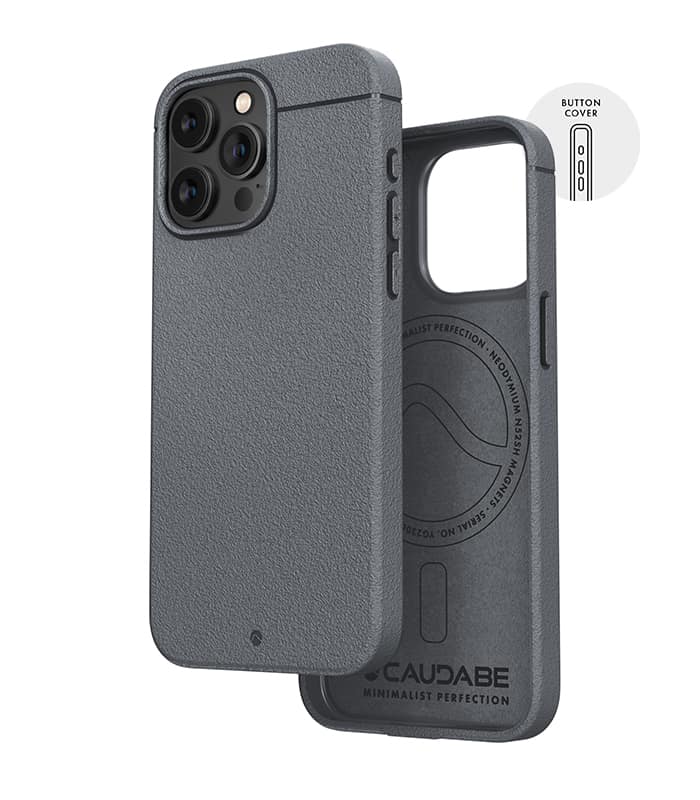 Caudabe Sheath Slim Protective Case with MagSafe iPhone 15 Pro Max 6.7 - Grey