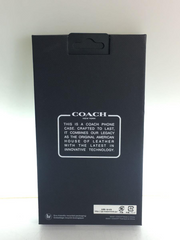 Coach Protective Leather Case iPhone 13 Mini Black