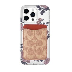 Coach MagSafe Card Holder Magnetic Wallet - Signature Tan