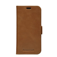 Dbramante1928 Copenhagen Slim Leather Folio Case iPhone 12 / 12 Pro Tan with FREE SCREEN GUARD