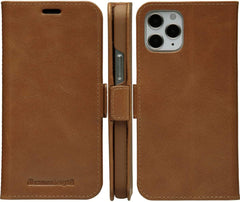 Dbramante1928 Copenhagen Slim Leather Folio Case iPhone 12 / 12 Pro Tan with FREE SCREEN GUARD