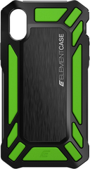 ElementCase Roll Cage Flip and Clip Case for iPhone X / Xs - Lime Green / Black