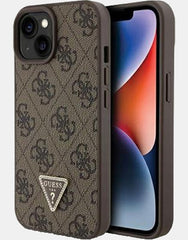 GUESS 4G Edition Protective Case iPhone 15 Standard 6.1 - Brown