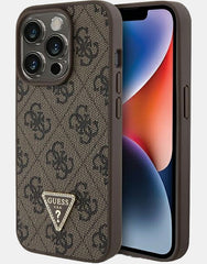 GUESS 4G Edition Protective Case iPhone 15 Pro Max 6.7 - Brown