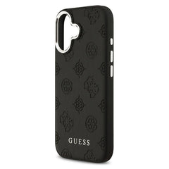 Guess Peony Edition Smooth PU Leather MagSafe Case iPhone 17 – Black