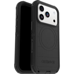 otterbox defender case for iphone 17 pro black front view