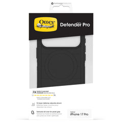 otterbox defender case for iphone 17 pro black side profile