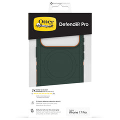 otterbox defender case for iphone 17 pro green side profile