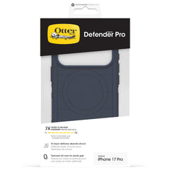 otterbox defender case for iphone 17 pro blue side profile