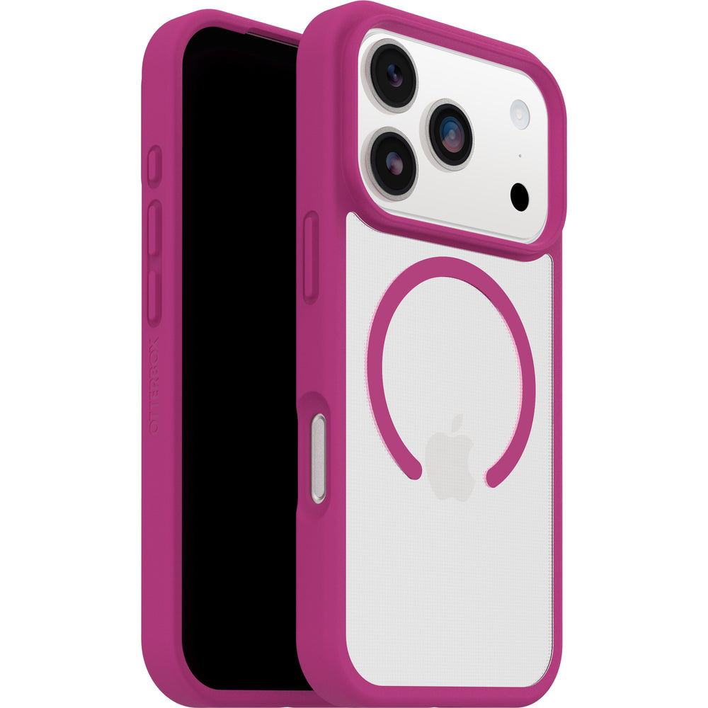 otterbox case for iphone 17 pro rose crystal front view