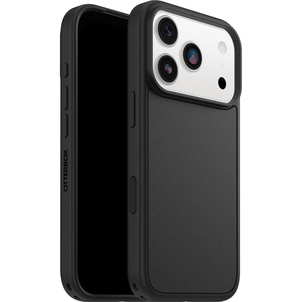 otterbox symmetry case for iphone 17 pro black sleek front view