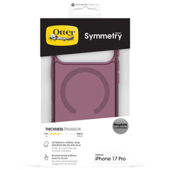 otterbox symmetry case for iphone 17 pro purple back protection