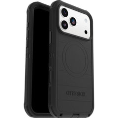 otterbox defender case for iphone 17 pro max black front view