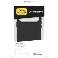 otterbox defender case for iphone 17 pro max black side profile