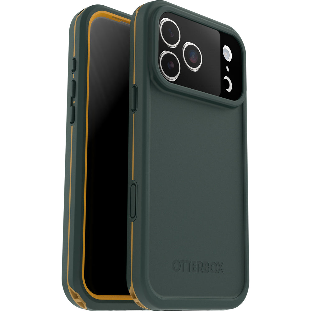 otterbox fre case for iphone 17 pro max green front view