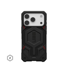 uag monarch case for iphone 17 pro black front view