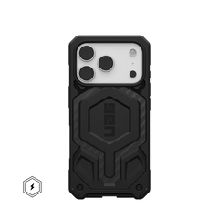 uag monarch case for iphone 17 pro black front view