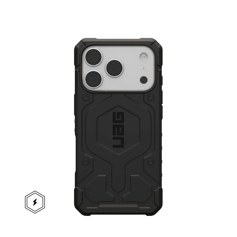 uag pathfinder case for iphone 17 pro black front view