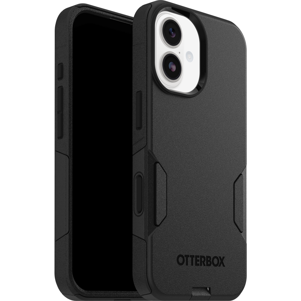 otterbox commuter case for iphone 17 standard black slim front view