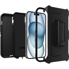 OtterBox Defender iPhone 15 / 14 / 13 Standard 6.1 Case - Black