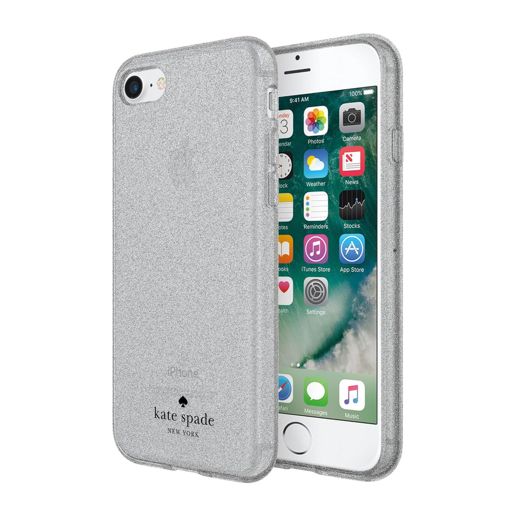 Kate Spade Flexible Glitter Case for iPhone 8 / 7 / SE 2020 / SE 2022 - BONUS Screen Protector!