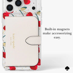 kate spade kate spade case for iphone 17 pro clear angle view