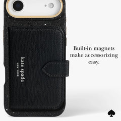 kate spade kate spade case for iphone 17 air black angle view