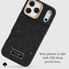 kate spade kate spade case for iphone 17 pro black angle view