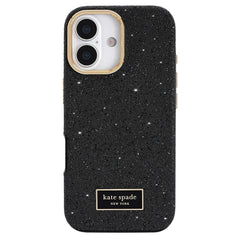kate spade kate spade case for iphone 17 standard black back pattern design