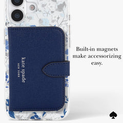 kate spade kate spade case for iphone 17 standard blue side profile
