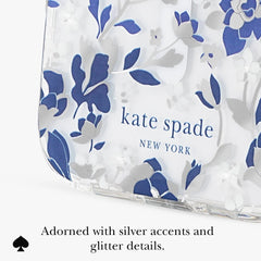kate spade kate spade case for iphone 17 standard blue angle view