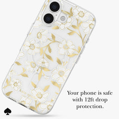 kate spade kate spade case for iphone 17 standard clear side profile