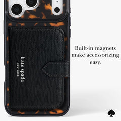 kate spade kate spade case for iphone 17 pro max tortoise angle view