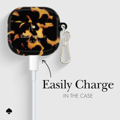 Kate Spade Tortoise with Gold Clip for AirPods 4