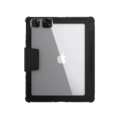 Rugged Bumper Leather Pro Case for iPad Pro 11 2nd/3rd and iPad Air 4/5 - Black