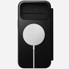 nomad folio folio case for iphone 17 pro black stand mode