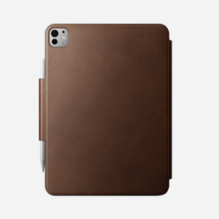 Nomad Premium Leather Folio Case for iPad Pro 13 M4 2024 - Brown