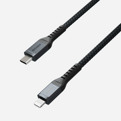 Nomad Lightning to USB C Cable 3M with Kevlar - Black