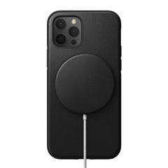 Nomad Leather Cover For MagSafe Charger - Black