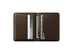Nomad Card Wallet Plus Horween Leather - Rustic Brown