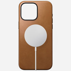 Nomad Modern Leather Case w/ Nomad Leather for iPhone 15 Pro - English Tan