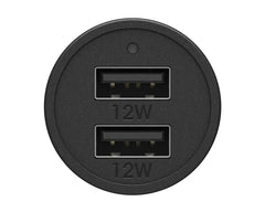 Otterbox Rugged Car Charger with 2 USB-A 12W 2.4 A - Black