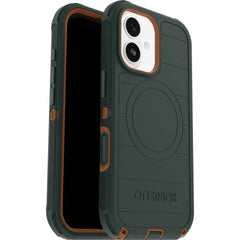 otterbox defender magsafe case for iphone 17 standard green front view