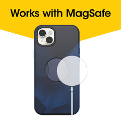 OtterGrip Symmetry Case with MagSafe iPhone 14 Plus / 15 Plus 6.7 inch Storm Blue