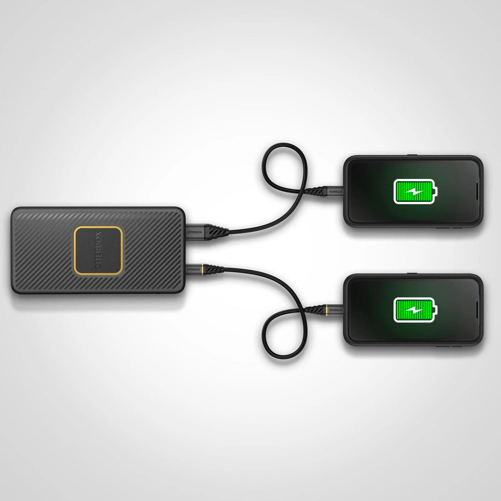 Otterbox Fast Charge Power Bank Wireless QI & USB-C & USB A 10K mAh Black